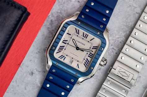 cartier watch blue